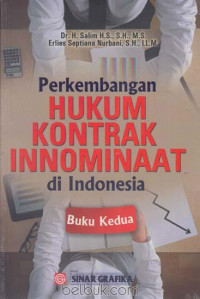 Perkembangan Hukum Kontrak Innominaat Di Indonesia : Buku 2